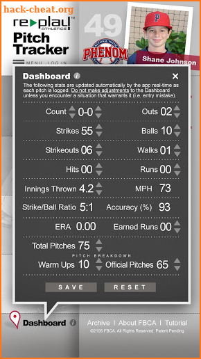 Re-Play Athletics PitchTracker screenshot