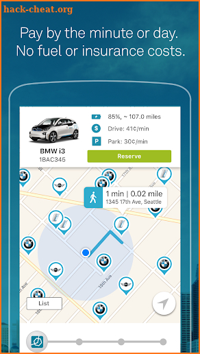 ReachNow CarSharing screenshot