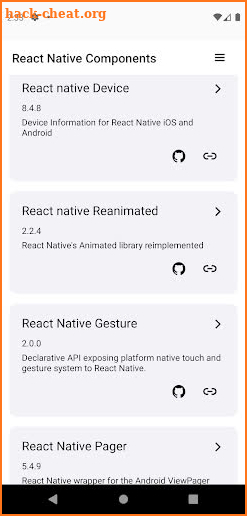 React Native Components screenshot