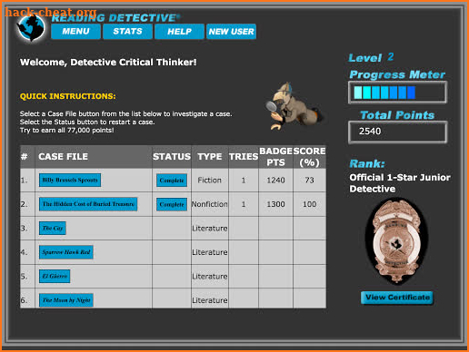 Reading Detective® B1 screenshot