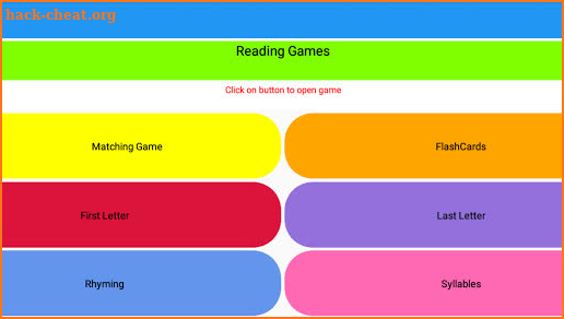 Reading Games screenshot