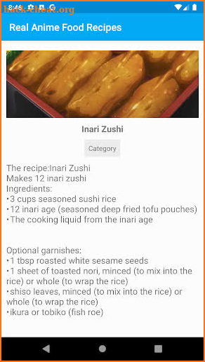 Real Anime Food Recipes screenshot