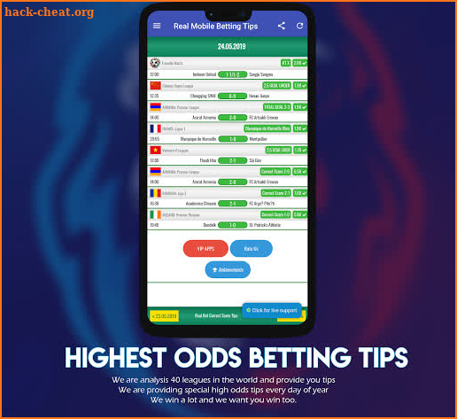 Real Bet VIP Correct Score Betting Tips screenshot