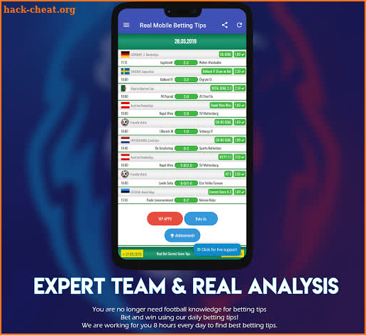 Real Bet VIP Correct Score Betting Tips screenshot