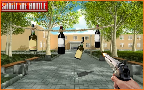 Real Bottle Shooting Free Games screenshot