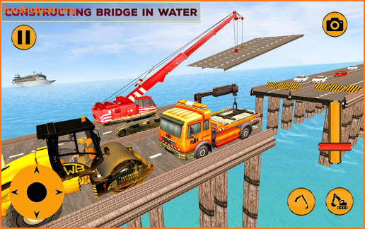 Real Bridge Construction Simulator :Crane Cons screenshot