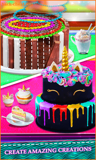 Real Cakes Cooking Game! Rainbow Unicorn Desserts screenshot