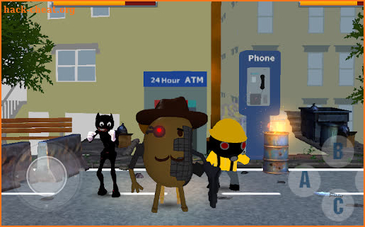 Real Cartoon Cat VS Torcher & Mr P screenshot