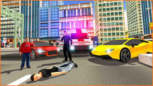 Real City Ambulance Simulator & Rescue screenshot