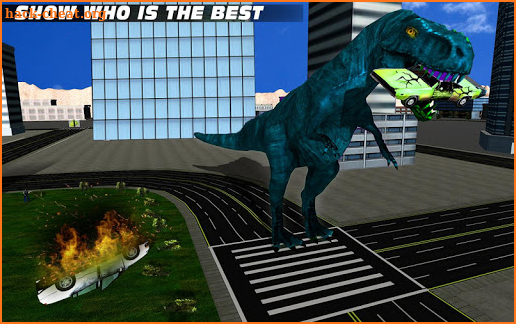 Real Dinosaur Attack City Hunting Simulator 2018 screenshot