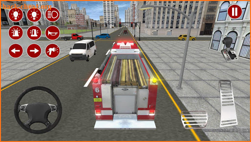 Real Fire Truck Driving Simulator: Fire Fighting screenshot