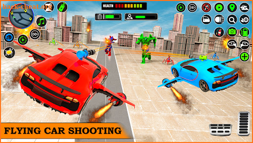 Real Flying Car Robot Shooting screenshot