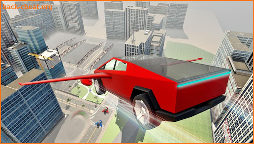 Real Flying Cyber Truck Electric Car 3D Simulator screenshot
