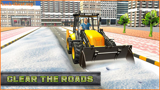 Real Heavy Snow Plow Truck Excavator Machine Games screenshot