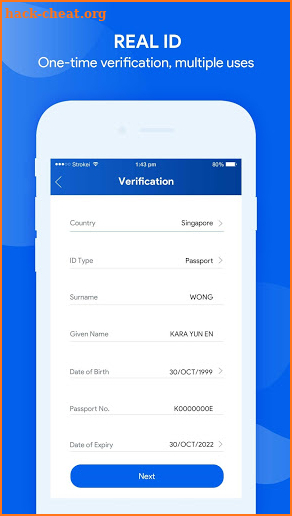 REAL ID-digital identity verification screenshot