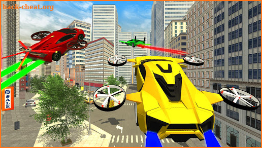 Real Light Flying Car Racing Simulator Games 2020 screenshot
