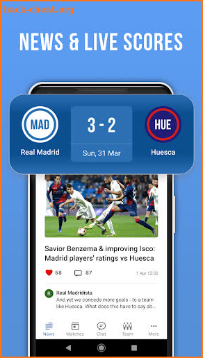 Real Live: Not official soccer app for Madrid Fans screenshot