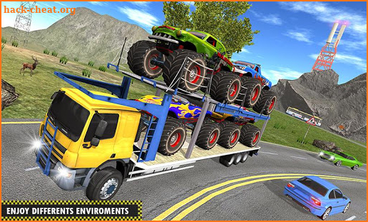 Real Monster Truck Airplane Transporter Game screenshot