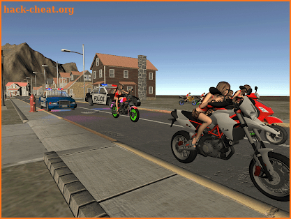 Real Moto Bike :Cop Car Chase Simulator 2018 screenshot