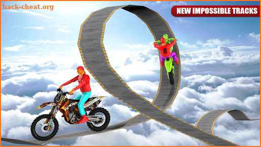 Real Moto Stunt Racing Tracks Racing Game 2018 screenshot