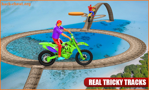 Real Moto Stunt Racing Tracks Racing Game 2018 screenshot