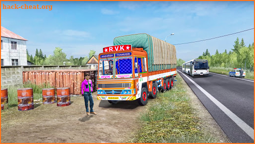Real Mountain Cargo Truck Uphill Drive Simulator screenshot