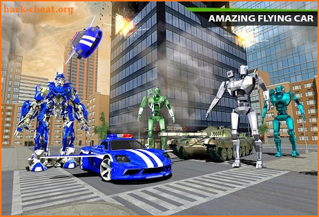 Real Police Flying Car Robot Transformation Game screenshot