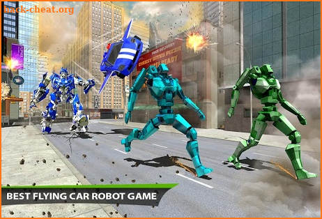 Real Police Flying Car Robot Transformation Game screenshot
