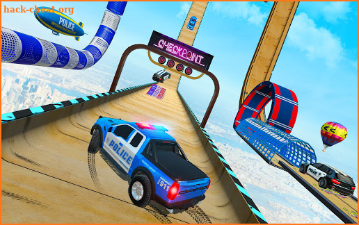Real Police Ramp Games: Bike Stunt Car Stunt Games screenshot