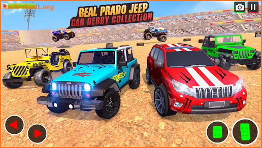 Real Prado Jeep Car Crash Stunts Demolition Derby screenshot