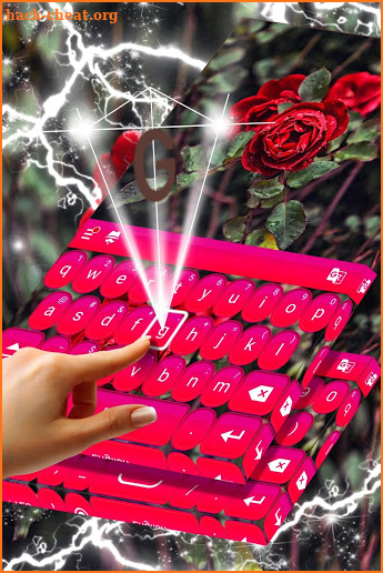 Real Red Roses Keyboard Theme screenshot
