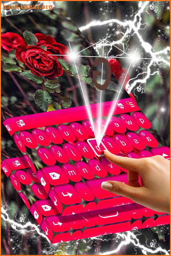 Real Red Roses Keyboard Theme screenshot