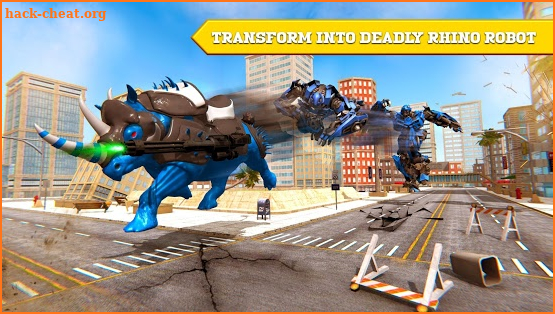 Real Robot Car Transforming Wild Rhino Games screenshot