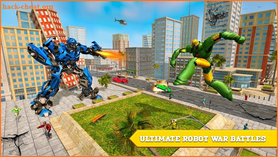 Real Robot Car Transforming Wild Rhino Games screenshot