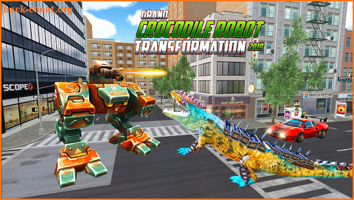 Real Robot Crocodile Transformation Fight screenshot