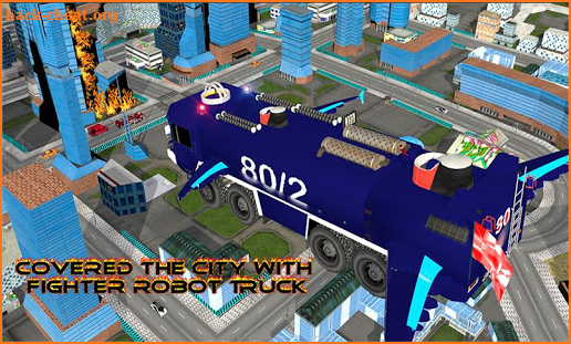 Real Robot fire fighter Truck: Rescue Robot Truck screenshot
