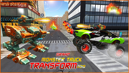 Real Robot Transform Monster Truck Fight screenshot