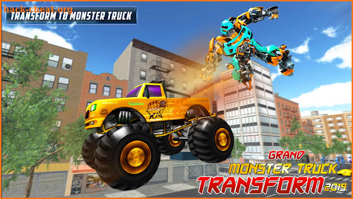Real Robot Transform Monster Truck Fight screenshot