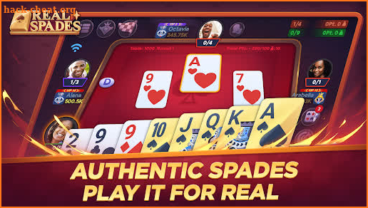 Real Spades Zingplay screenshot