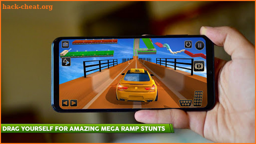Real Taxi Car Stunts 3D: Impossible Ramp Car Stunt screenshot