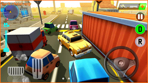 Real taxi driving game : Classic car parking arena screenshot