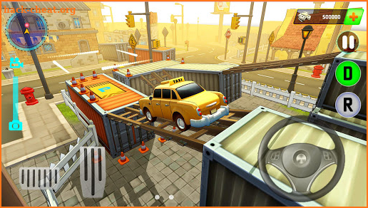 Real taxi driving game : Classic car parking arena screenshot