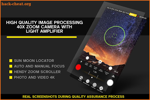 Real Telescope OPTI 40x Zoom HD Camera screenshot