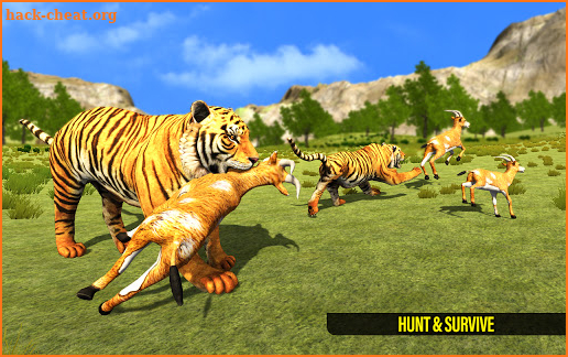 Real Tiger Family Sim 3D: Wild Animals Games 2021 screenshot