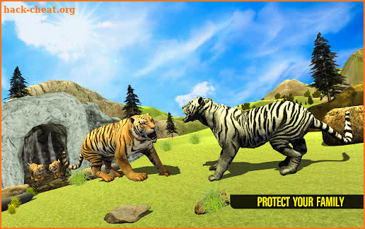 Real Tiger Family Sim 3D: Wild Animals Games 2021 screenshot