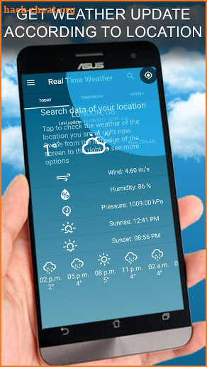 Real Time Daily Local Weather Forecast screenshot
