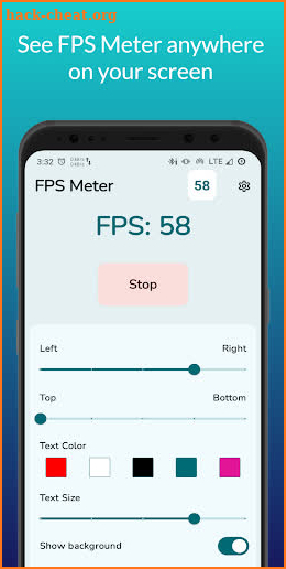 Real-time Display FPS Meter screenshot