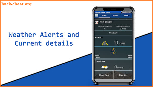 Real-time Weather Alerts and Forecast Radar screenshot