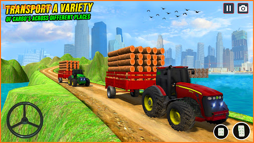 Real Tractor Driving Game Farming Simulator 2021 screenshot