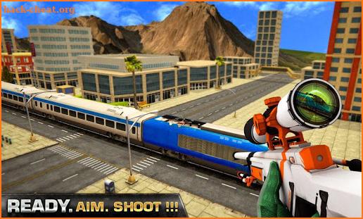 Real Train Sniper Shooting Strike screenshot